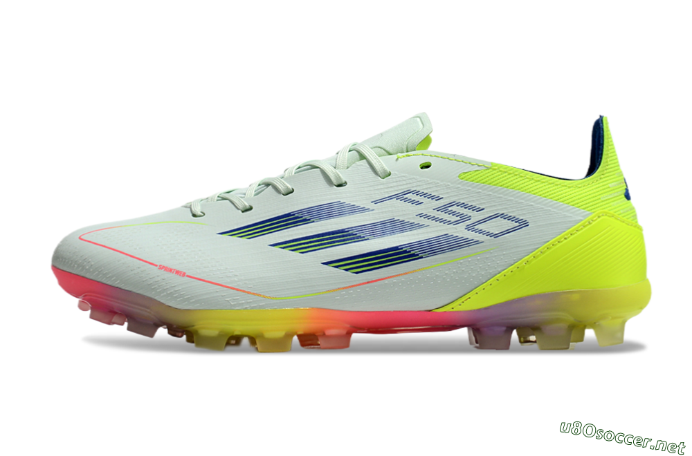 Unisex Adidas F50 Elite MG Football Boots - Jade/Blue/Yellow 0