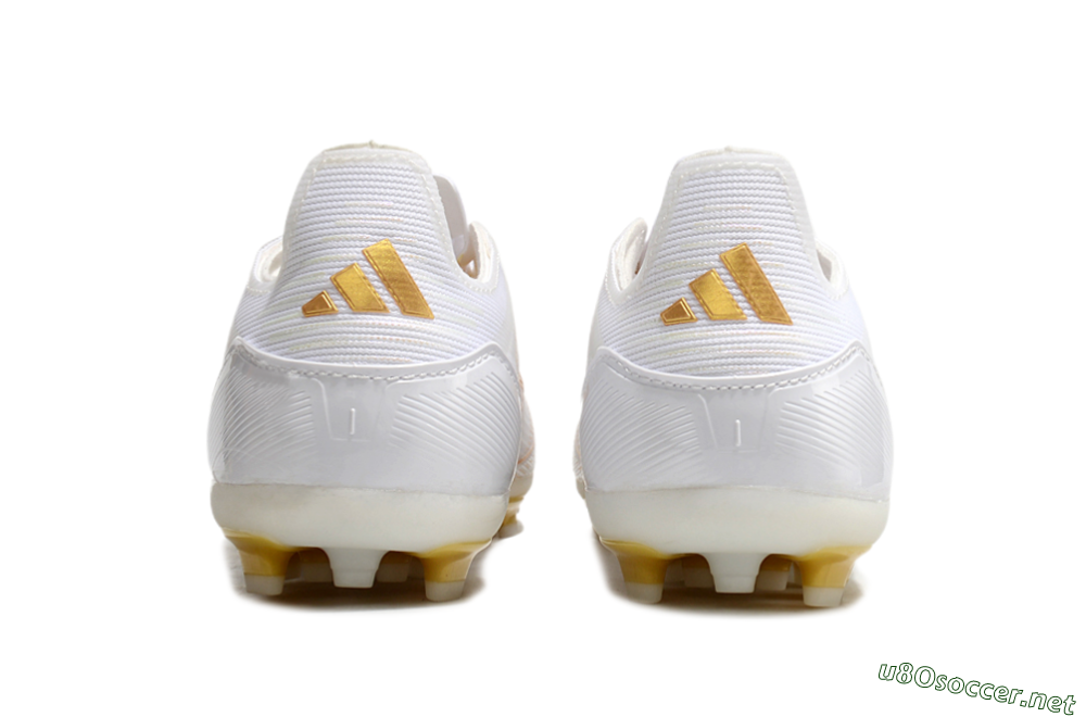 Unisex Adidas F50 Elite MG Football Boots - White/Gold 5