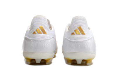 Unisex Adidas F50 Elite MG Football Boots - White/Gold