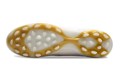 Unisex Adidas F50 Elite MG Football Boots - White/Gold