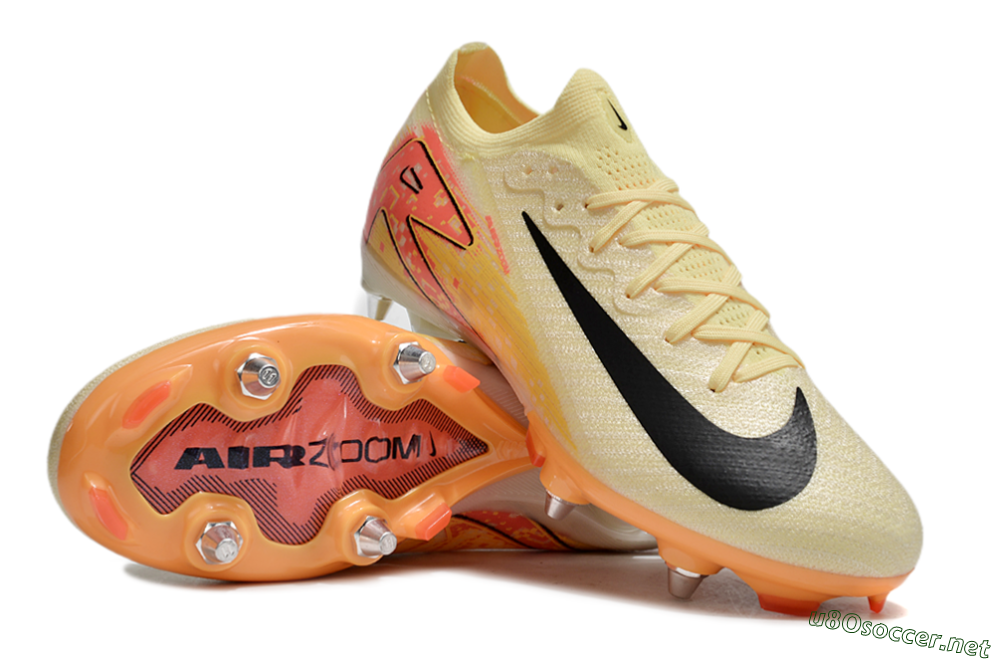 Men's Nike Air Zoom Mercurial Vapor 16 Elite SG Football Boots - Yellow/Black/Red 3