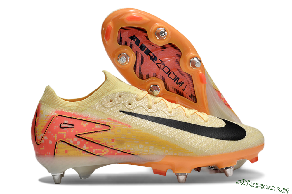 Men's Nike Air Zoom Mercurial Vapor 16 Elite SG Football Boots - Yellow/Black/Red 2