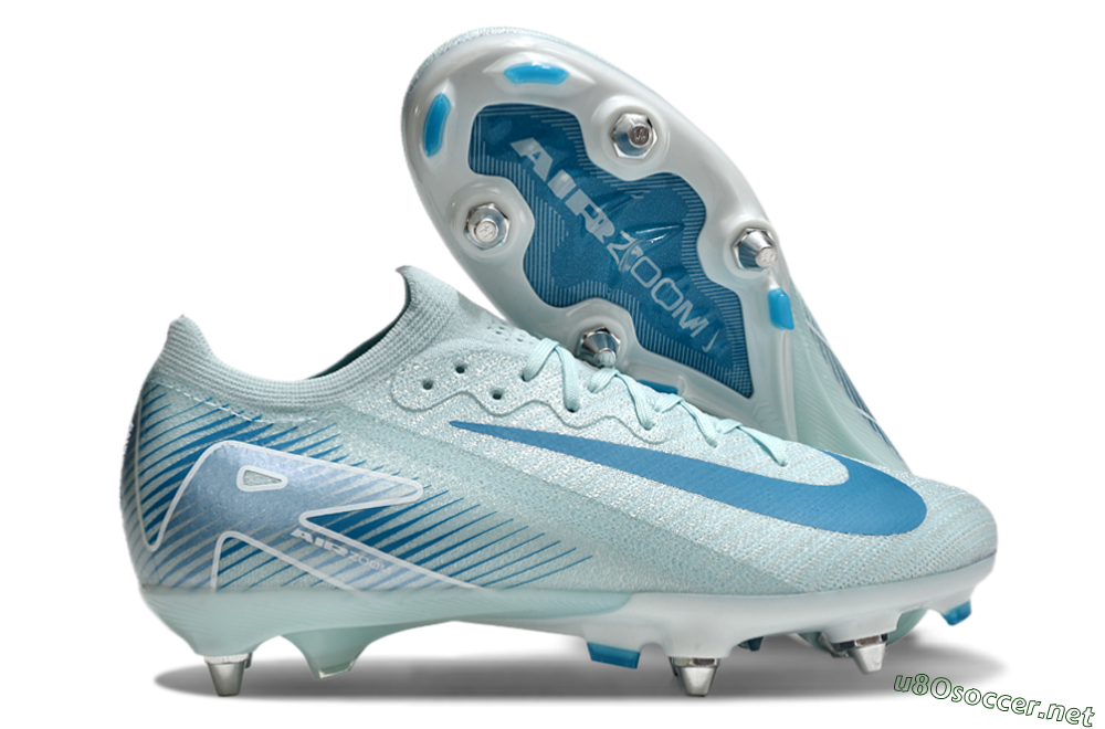 Men's Nike Air Zoom Mercurial Vapor 16 Elite SG Football Boots - Jade/Blue/White 2