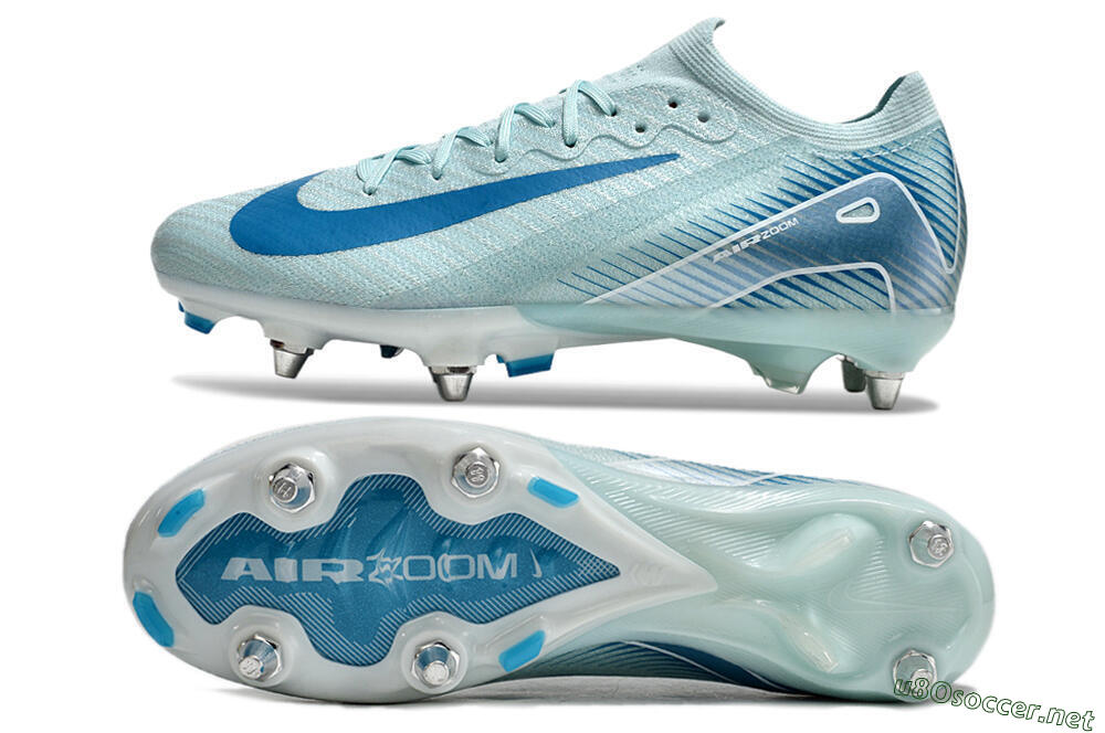 Men's Nike Air Zoom Mercurial Vapor 16 Elite SG Football Boots - Jade/Blue/White 1