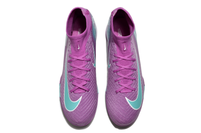 Unisex Nike Air Zoom Mercurial Superfly 10 Elite TF Football Shoes - Purple/Jade/White