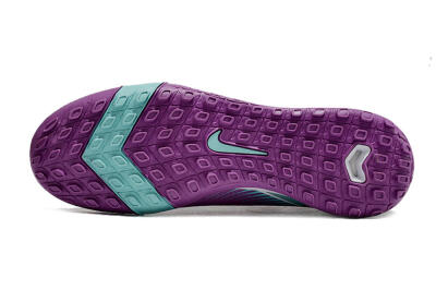 Unisex Nike Air Zoom Mercurial Superfly 10 Elite TF Football Shoes - Purple/Jade/White