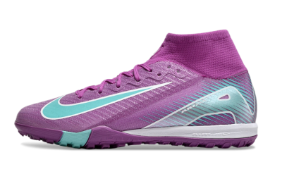 Unisex Nike Air Zoom Mercurial Superfly 10 Elite TF Football Shoes - Purple/Jade/White