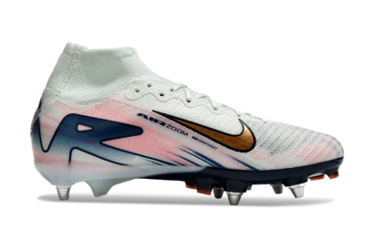 Men's Nike Air Zoom Mercurial Superfly 10 Elite SG Football Boots - Jade/Pink/Gold/Blue