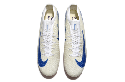 Men's Nike Air Zoom Mercurial Vapor 16 Elite SG Football Boots - Beige/Blue/White