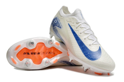 Men's Nike Air Zoom Mercurial Vapor 16 Elite SG Football Boots - Beige/Blue/White