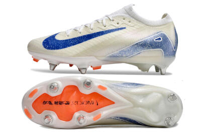 Men's Nike Air Zoom Mercurial Vapor 16 Elite SG Football Boots - Beige/Blue/White