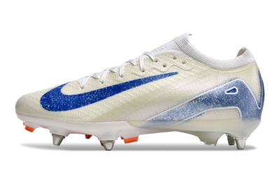 Men's Nike Air Zoom Mercurial Vapor 16 Elite SG Football Boots - Beige/Blue/White