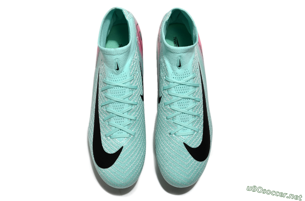 Men's Nike Air Zoom Mercurial Superfly 10 Elite SG Football Boots - Jade/Black/Pink 4