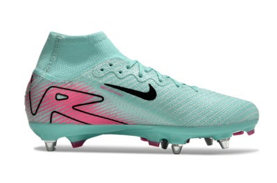 Men's Nike Air Zoom Mercurial Superfly 10 Elite SG Football Boots - Jade/Black/Pink