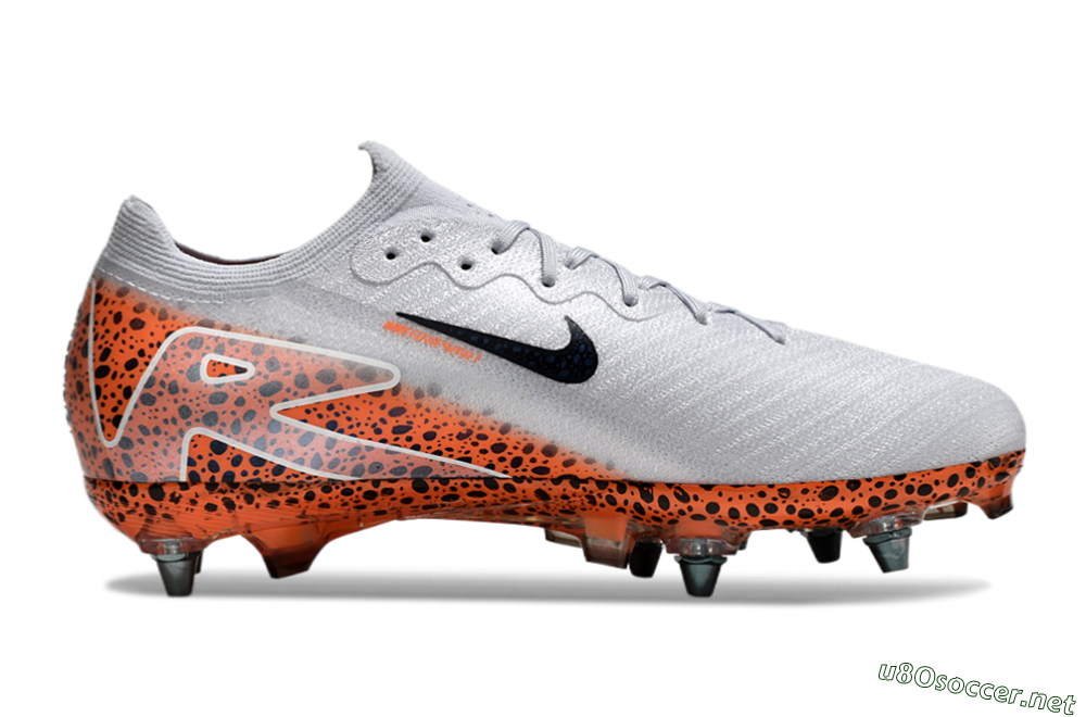 Men's Nike Air Zoom Mercurial Vapor 16 Elite SG Football Boots - Grey/Black/Leopard 7