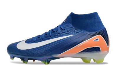 Unisex Nike Air Zoom Mercurial Superfly 10 Elite FG Football Boots - Blue/White/Orange