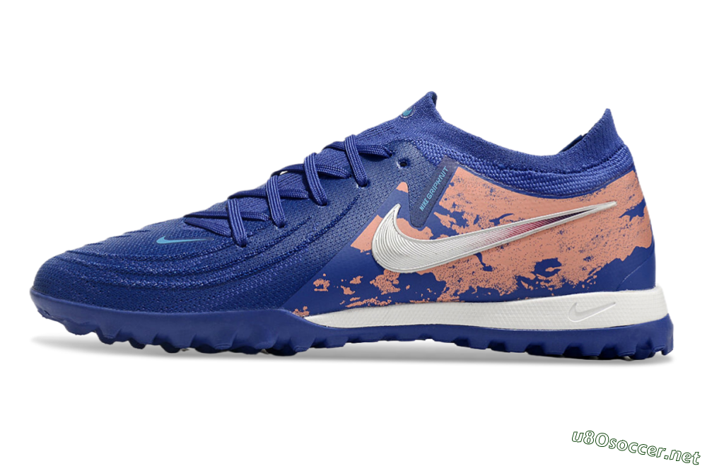 Men's Nike Phantom GX 2 Elite TF Football Shoes - Blue/White/Red 0