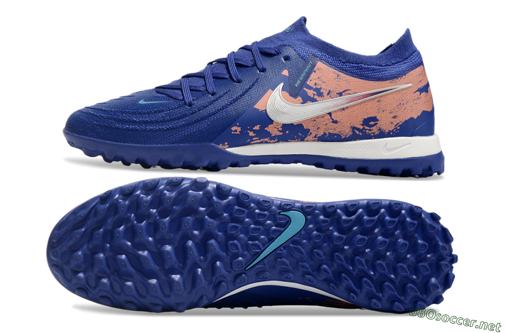 Men's Nike Phantom GX 2 Elite TF Football Shoes - Blue/White/Red 1