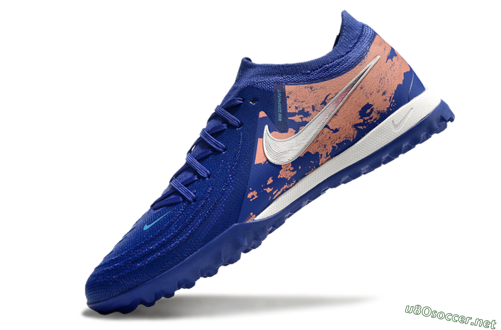 Men's Nike Phantom GX 2 Elite TF Football Shoes - Blue/White/Red 5
