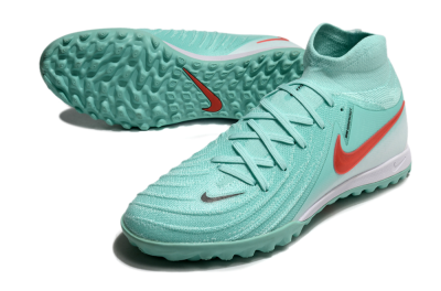Men's Nike Phantom Luna Elite TF Football Shoes - Jade/Red/White