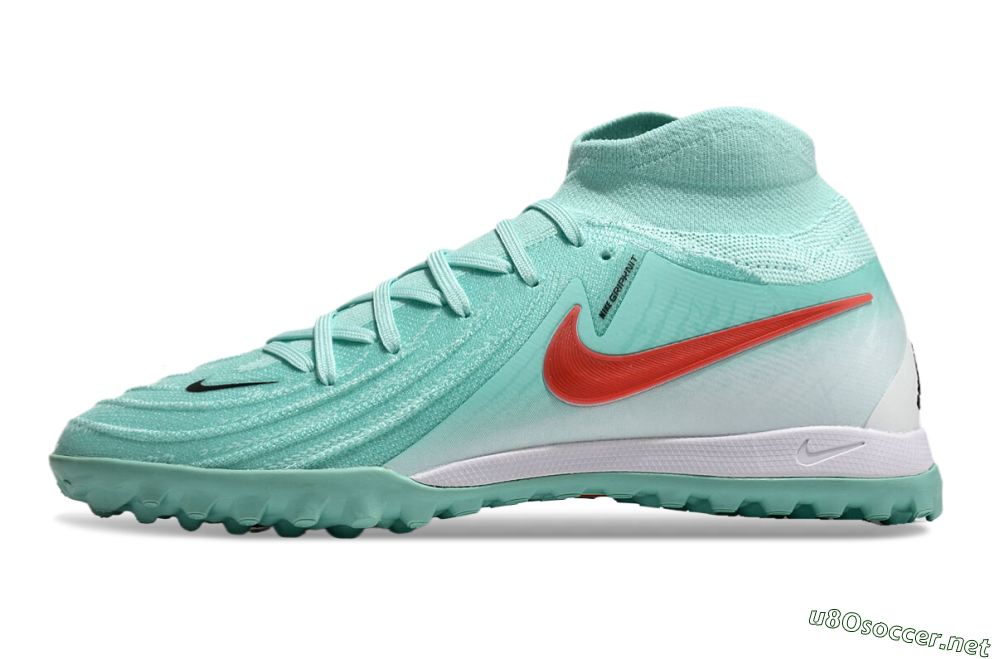 Men's Nike Phantom Luna Elite TF Football Shoes - Jade/Red/White 0