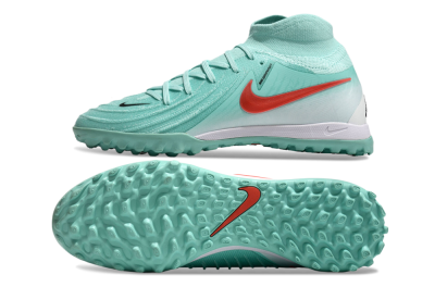 Men's Nike Phantom Luna Elite TF Football Shoes - Jade/Red/White