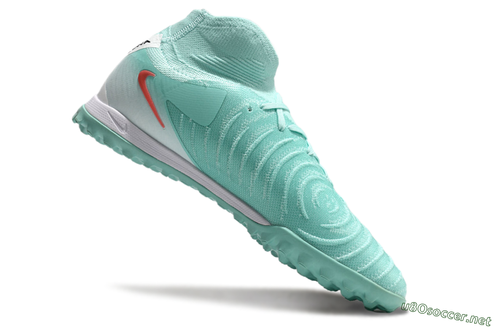 Men's Nike Phantom Luna Elite TF Football Shoes - Jade/Red/White 4