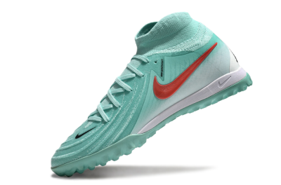 Men's Nike Phantom Luna Elite TF Football Shoes - Jade/Red/White