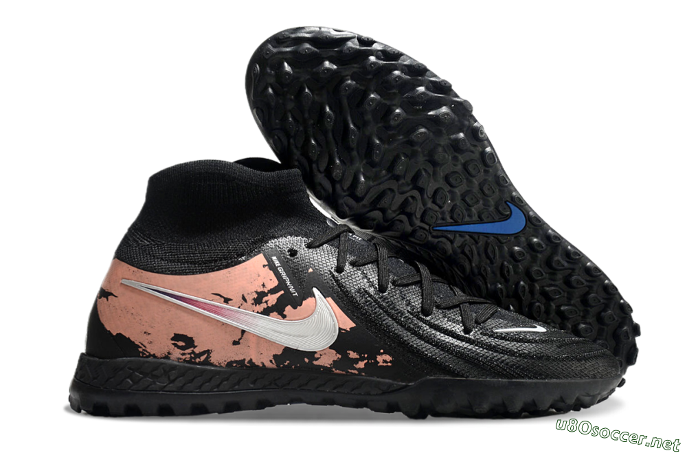 Men's Nike Phantom Luna Elite TF Football Shoes - Black/White/Red 2