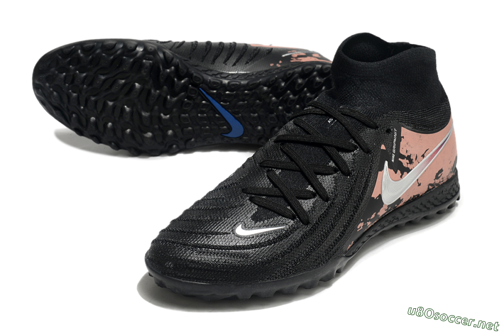 Men's Nike Phantom Luna Elite TF Football Shoes - Black/White/Red 3