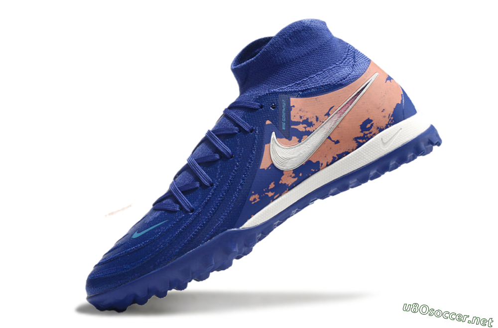 Men's Nike Phantom Luna Elite TF Football Shoes - Blue/White/Red 5