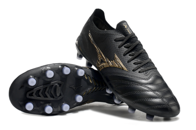 Men's Mizuno Morelia Neo 3 FG Football Boots - Black/Gold
