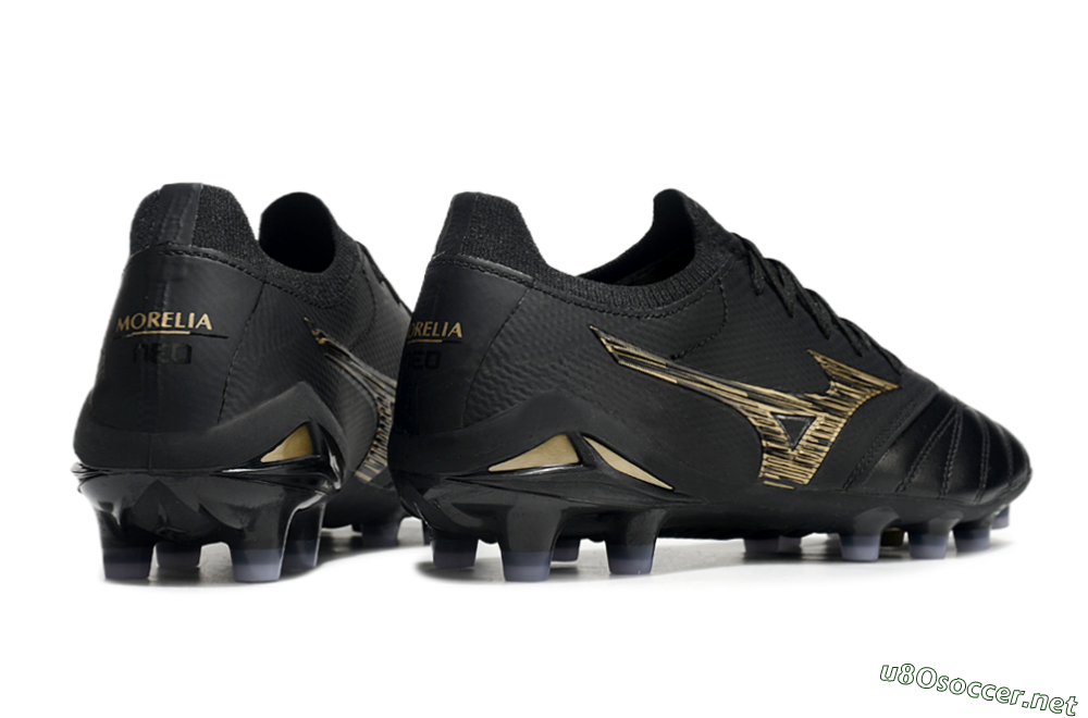 Men's Mizuno Morelia Neo 3 FG Football Boots - Black/Gold 7