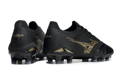 Men's Mizuno Morelia Neo 3 FG Football Boots - Black/Gold