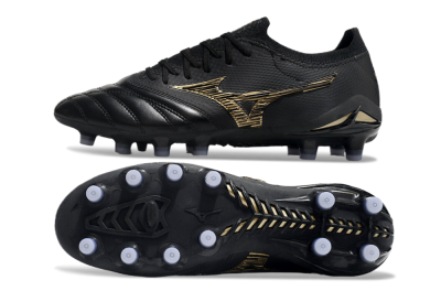 Men's Mizuno Morelia Neo 3 FG Football Boots - Black/Gold