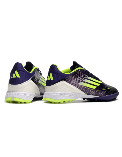 Unisex Adidas F50 Pro TF Football Shoes - Purple/Yellow/Blue
