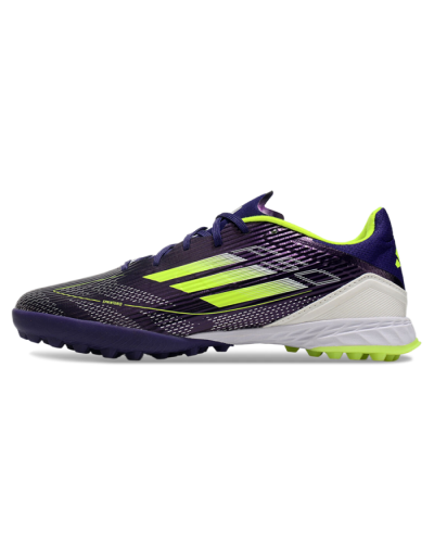 Unisex Adidas F50 Pro TF Football Shoes - Purple/Yellow/Blue