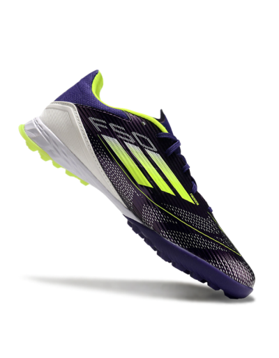 Unisex Adidas F50 Pro TF Football Shoes - Purple/Yellow/Blue