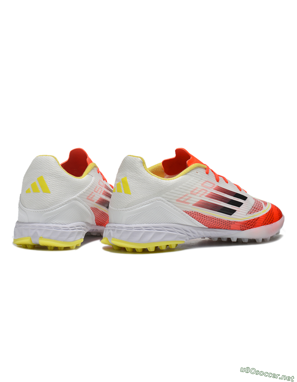 Unisex Adidas F50 Pro TF Football Shoes - Red/White/Yellow 6