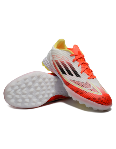 Unisex Adidas F50 Pro TF Football Shoes - Red/White/Yellow