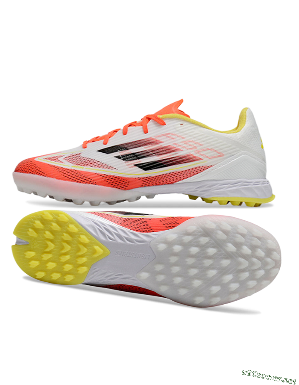 Unisex Adidas F50 Pro TF Football Shoes - Red/White/Yellow 1