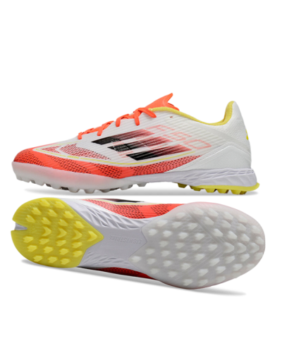 Unisex Adidas F50 Pro TF Football Shoes - Red/White/Yellow
