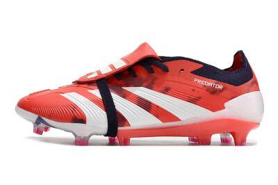 Unisex Adidas Predator Elite Foldover Tongue FG Football Boots - Red/White/Black