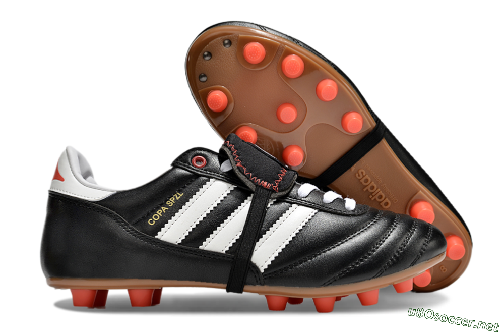 Men's Adidas Copa Mundial FG Football Boots - Black/White/Red 2