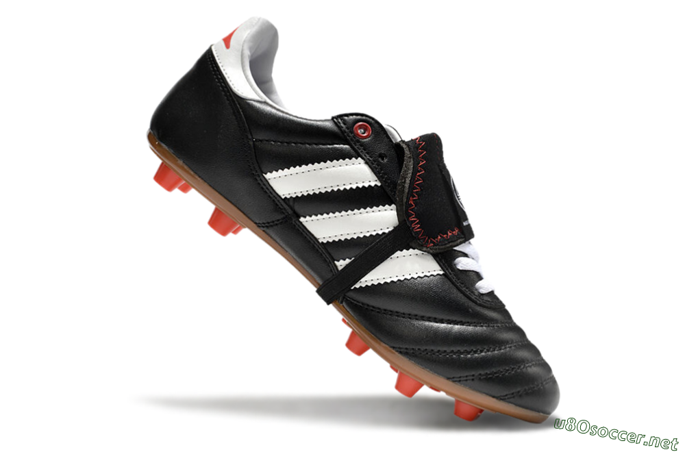 Men's Adidas Copa Mundial FG Football Boots - Black/White/Red 4