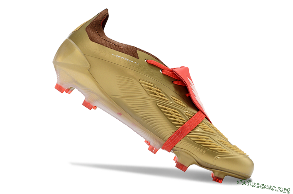 Men's Adidas Predator Elite Foldover Tongue FG Football Boots - Gold/Red/White 4