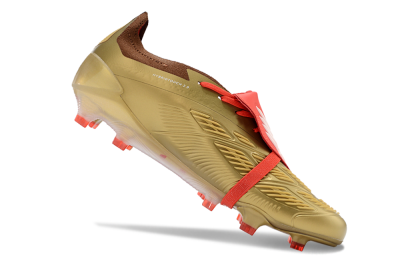 Men's Adidas Predator Elite Foldover Tongue FG Football Boots - Gold/Red/White