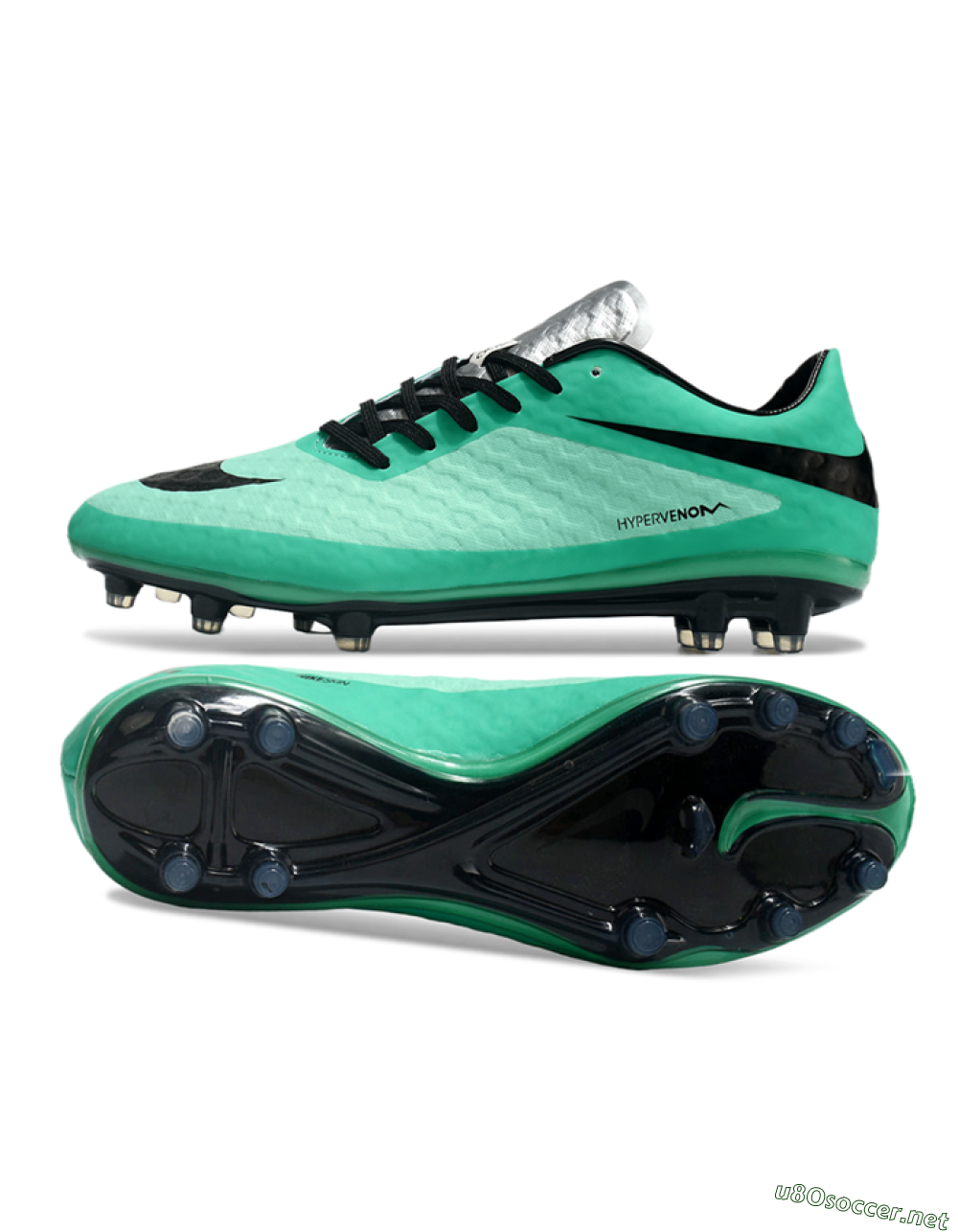 Men's Nike Hypervenom Phantom FG Football Boots - Green/Black/Silver 1