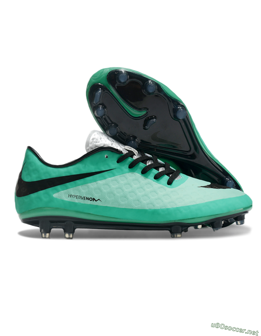 Men's Nike Hypervenom Phantom FG Football Boots - Green/Black/Silver 2