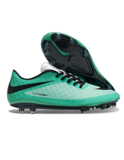 Men's Nike Hypervenom Phantom FG Football Boots - Green/Black/Silver